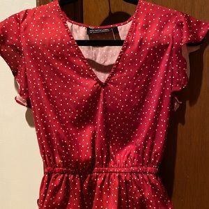 THE FIFTH LABEL peplum polka dot top